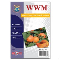 Фотобумага WWM, матовая, 100л (M230.F100)