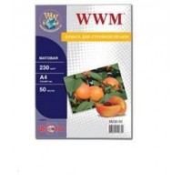 Фотобумага WWM, матовая, A4, 50л (M230.50)