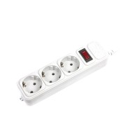Фильтр сетевой 3 м Maxxter SPM3-G-10G 3 розетки, белый