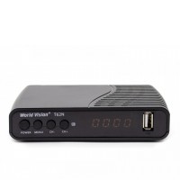 Цифровой эфирный DVB-T2 ресивер World Vision T62N (обучаемый пульт)