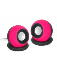 Колонки Gembird 2.0 SPK-AC-R 2 х 3 Вт, розовый цвет