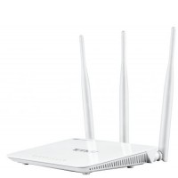 Роутер Tenda F-3, Wi-Fi 802.11b/g/n, до 300 Mb/s, 2.4GHz, 3x10/100 Mb/s, RJ45 10/100Mb/s (FE), 3 внешние несъемные антенны