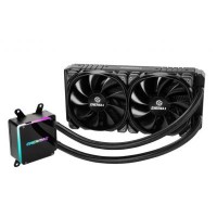 Кулер для процессора ENERMAX Liqtech TR4 II (ELC-LTTRTO240-TBP) Для процессоров - для процессоров AMD, под сокеты - TR4, тип системы охлаждения - жидкостное охлаждение, материал радиатора - алюминий, диаметр вентиляторов - 120 мм, система подшипников - н.