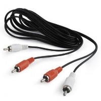 Кабель звуковой Cablexpert CCA-2R2R-6  2 RCA-2RCA, 1.8 м