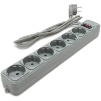 Сетевой фильтр питания SPG6-B-15 GEMBIRD (SPG6-G-15G)