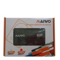 Карман внешний 2,5" Maiwo K2501A-U3S black для HDD SATA через USB3.0 на винтах алюм. черный