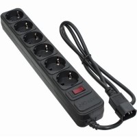 Сетевой фильтр питания PATRON 1 m3*1mm2 (SP-1063U) 6 розеток BLACK (EXT-PN-SP-1063U)