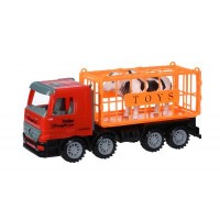 Спецтехника Same Toy инерционный Super Combination Грузовик красный для перевозки (98-82Ut)