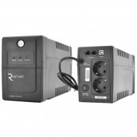 ИБП Ritar RTP600L-U (360W) Proxima-L, LED, AVR, 4st, USB, 2xSCHUKO socket, 1x12V7Ah, plastik Case Q4