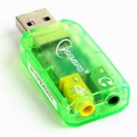 Переходник USB2.0-Audio GEMBIRD (SC-USB-01)