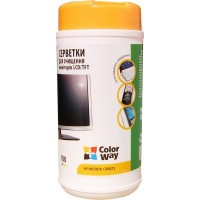 Салфетки чистящие ColorWay, для TFT/LCD, туба, 100 шт (CW-1071)