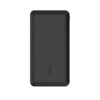 Батарея универсальная Belkin 10000mAh, USB-C, 2*USB-A, 3A max, 6" USB-A to USB-C cable, Black (BPB011btBK)