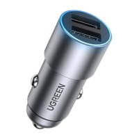 Зарядное устройство Ugreen USB-A Dual 24W QC Grey (CD130) (50592)
