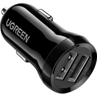 Зарядное устройство Ugreen ED018 24W 2xUSB Car Charger (Black) (50875)