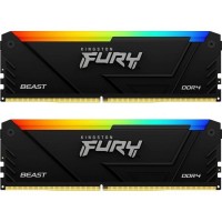 Модуль памяти для компьютера DDR4 16GB (2x8GB) 3600 MHz Beast RGB Kingston Fury (ex.HyperX) (KF436C17BB2AK2/16)
