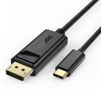 Кабель мультимедийный USB-C to DisplayPort 1.8m 4K 60Hz Choetech (XCP-1801BK)