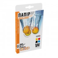 Бумага ColorWay глянцевая, 200 г/м2, A6 (10х15), 50 л, (PG2000504R)