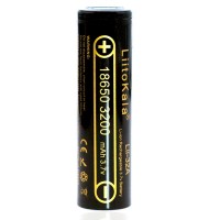 Аккумулятор 18650 3200mAh Li-Ion, (3050-3350mah), 3.7V (2.75-4.2V), Blac Liitokala (Lii-32A)
