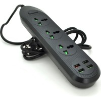 Сетевой фильтр питания Voltronic TВ-Т16, 4роз, 3*USB Black (ТВ-Т16-Black)