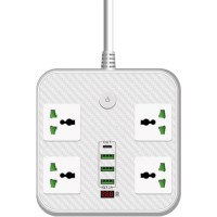 Сетевой фильтр питания Voltronic TВ-Т90, 4роз, 3*USB White (ТВ-Т90-White)