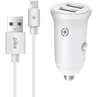 Зарядное устройство Piko CC-312 (2USB3,1A) + Lightning cable (1283126538810)