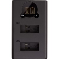 Зарядное устройство для фото PowerPlant GoPro SPCC1B with display 2 slots (CH980253)