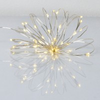 Гирлянда YES! Fun Нить на медной проволоке 40 LED Тепло-белая 4 м Статичная На батарейках (975027)