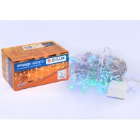 Гирлянда Delux ICICLE С 75LED 2х0.7 м мульти/прозрачный IP20 (90017985)