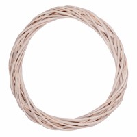 Рождественский венок YES! Fun ротанговый белый, 25 см (974266)