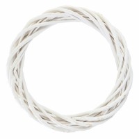 Рождественский венок YES! Fun ротанговый белый, 30 см (974267)