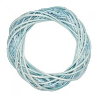 Рождественский венок YES! Fun ротанговый голубой, 25 см (974237)