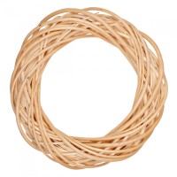 Рождественский венок YES! Fun ротанговый светло-желтый, 25 см (974236)