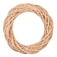 Рождественский венок YES! Fun натуральный ротанговый, 30 см (974232)