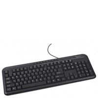 Клавиатура Gembird KB-M-101-UA, мультимедийная черная PS/2