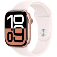 Смарт-часы Apple Watch Series 10 GPS 46mm Rose Gold Aluminium Case with Light Blush Sport Band - S/M (MWWT3QH/A)