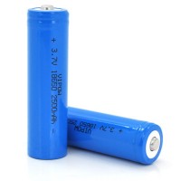 Аккумулятор 18650 2500mAh, TipTop, 3.7V, Blue Vipow (ICR18650-2500mAhTT)