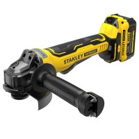 Шлифовальная машина Stanley угловая аккум безщеточная FATMAX,Li-Ion V20, 18В, 2x4Ah, 8000об/мин, 125 мм, кейс (SFMCG700M2K)