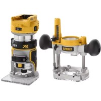 Фрезер DeWALT 18В XR Li-lon, бесщёточный, 16000-25500 об/мин, цанга 6-8 мм, (без АКБ и ЗУ) (DCW604N)