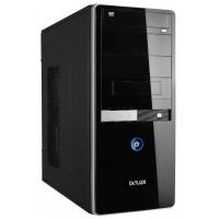 Корпус Delux DLC-MU408S Black/Silver 450W 