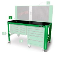 Верстак Toptul слесарный 1560*710*827 мм (TAAA1607)