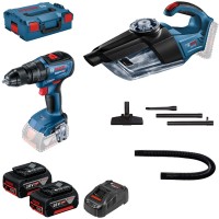 Набор электроинструментов Bosch 18V GSR 18V-50, GAS 18V-1, 2x5Ah, кейс (0.615.990.M44)