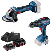 Набор электроинструментов Bosch 18V GWS180-LI, GSB 18V-50, 2х4А (0.615.990.M8S)