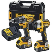 Набор электроинструментов DeWALT 2 ед. 18 В XR Li-lon, вес 6.61 кг, кейс TSTAK, 2 АКБ и ЗУ. (DCK268P2T)