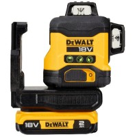 Лазерный нивелир DeWALT 18В XR Li-Ion, зеленый луч, 2Ah, ЗУ, кейс (DCLE34031D1)