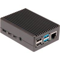 Корпус для Микро ПК Raspberry Pi Pi 4B Black Aluminium Alloy (RA759)