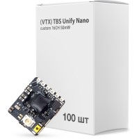 Видеопередатчик (VTX) TBS Unify Nano custom 16CH 50mW упаковка 100шт (UNIFYNANOBOX)