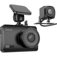 Видеорегистратор HOCO DV3 Driving recorder with display dual-channel Black (6942007608183)