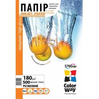 Фотобумага PrintPro глянцевая, A6 (10x15), 180 г/м, 500 шт (PGE1805004R)