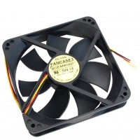 Вентилятор 80 mm Gembird FANCASE 3pin (втулка)мини розъем, 80х80мм