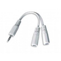 Кабель Jack 3.5mm папа/2xJack 3.5mm мама 0.1m Cablexpert (CCA-415W)